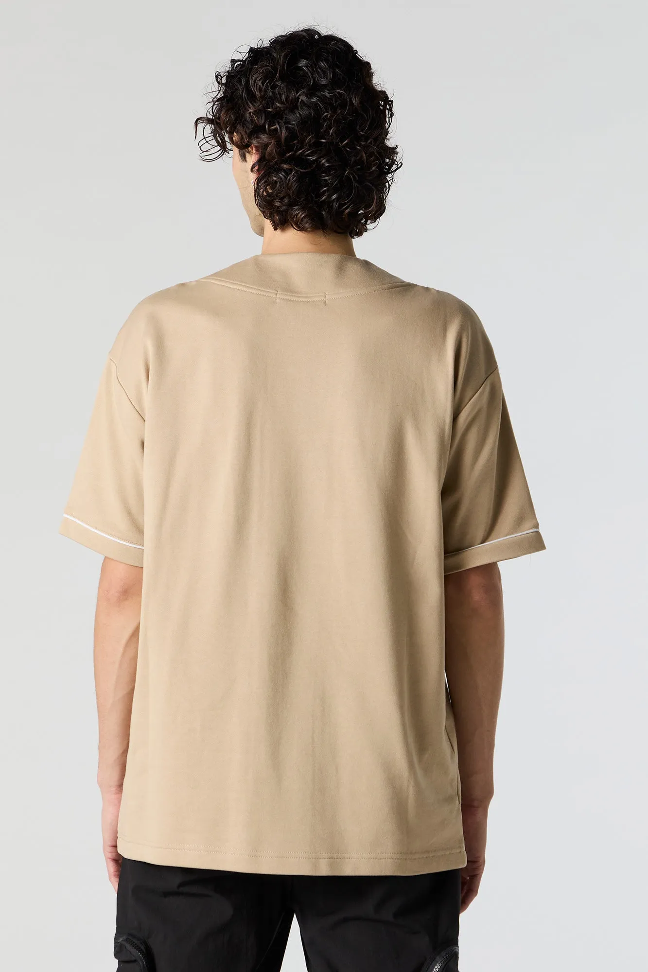 Fleece Baseball Jersey sold by Urban Planet product image thumbnail 2