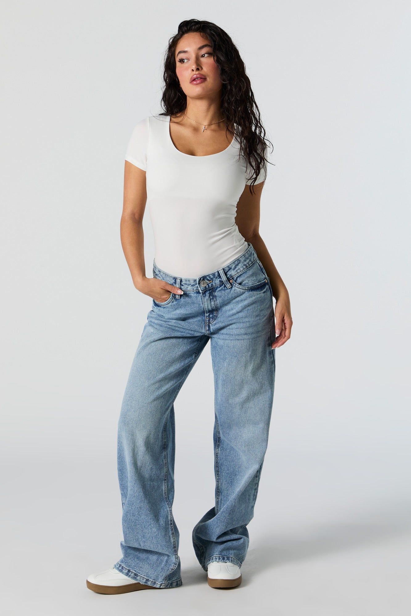 Scoop Neck Short Sleeve Bodysuit sold by Urban Planet product image thumbnail 4