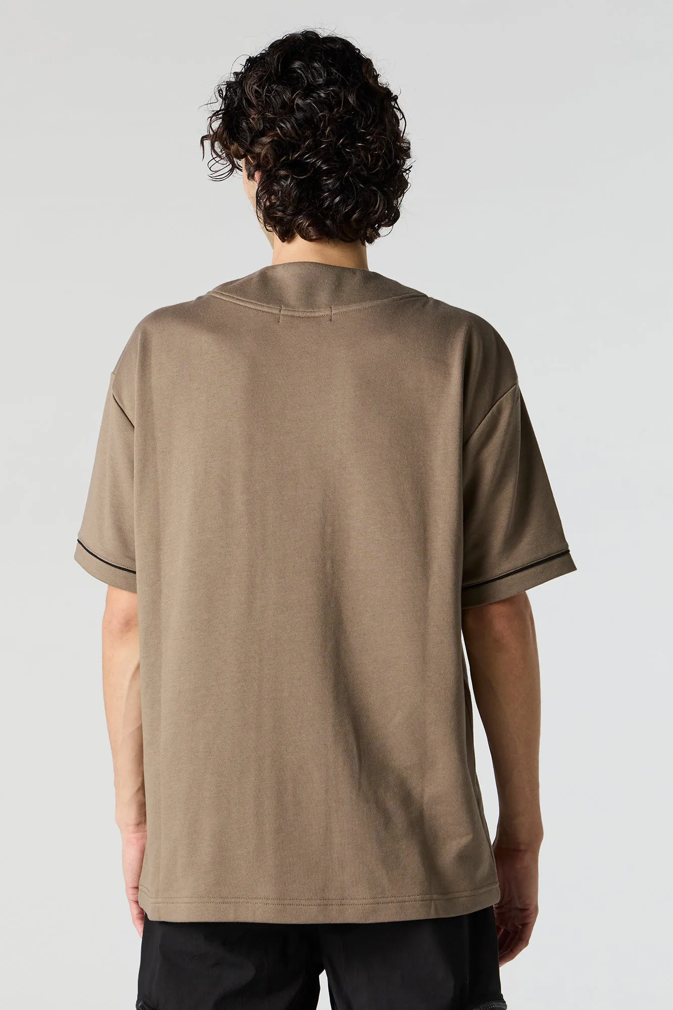 Fleece Baseball Jersey sold by Urban Planet product image thumbnail 5