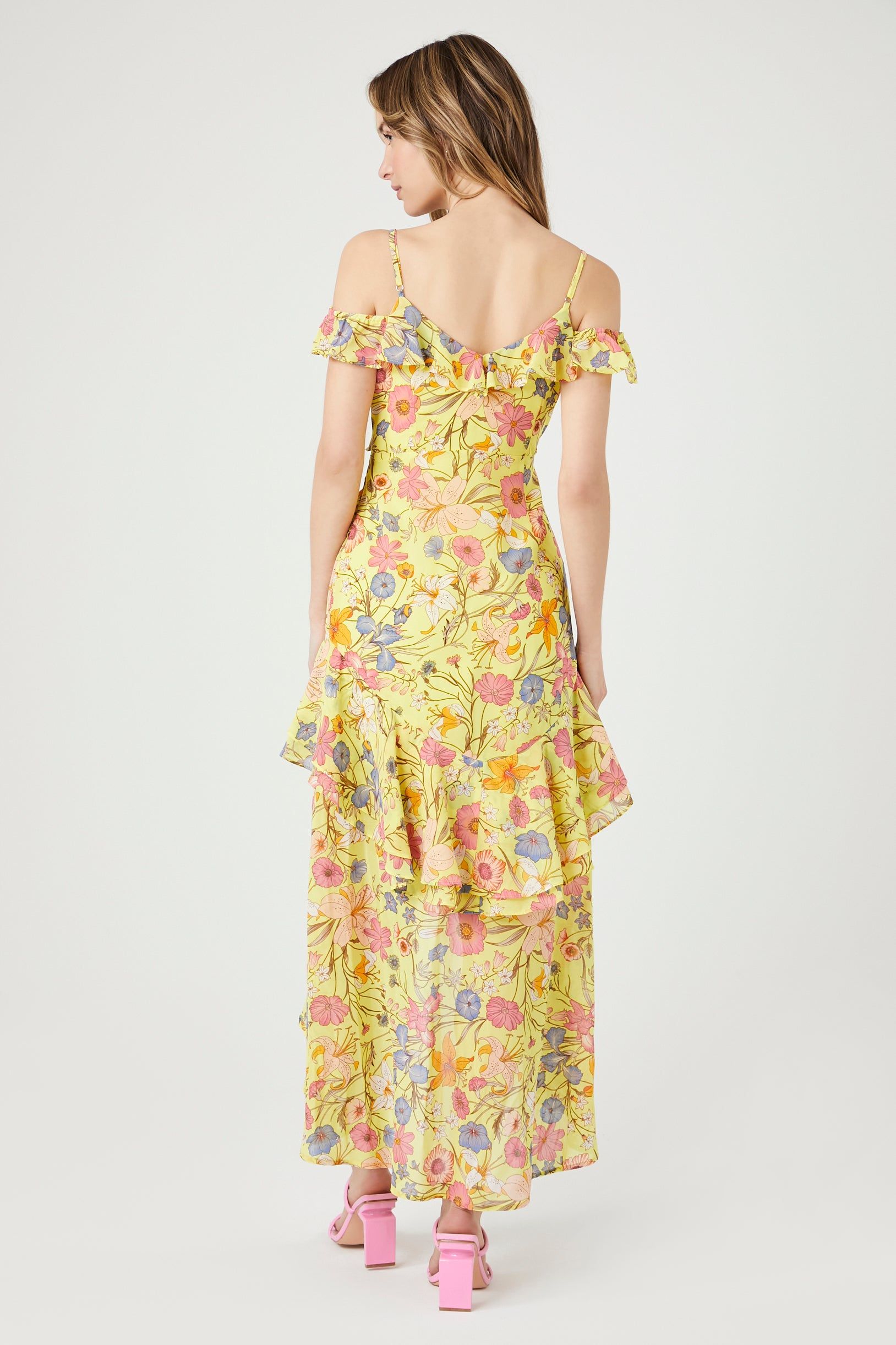Floral Print High-Low Dress sold by Urban Planet product image thumbnail 2