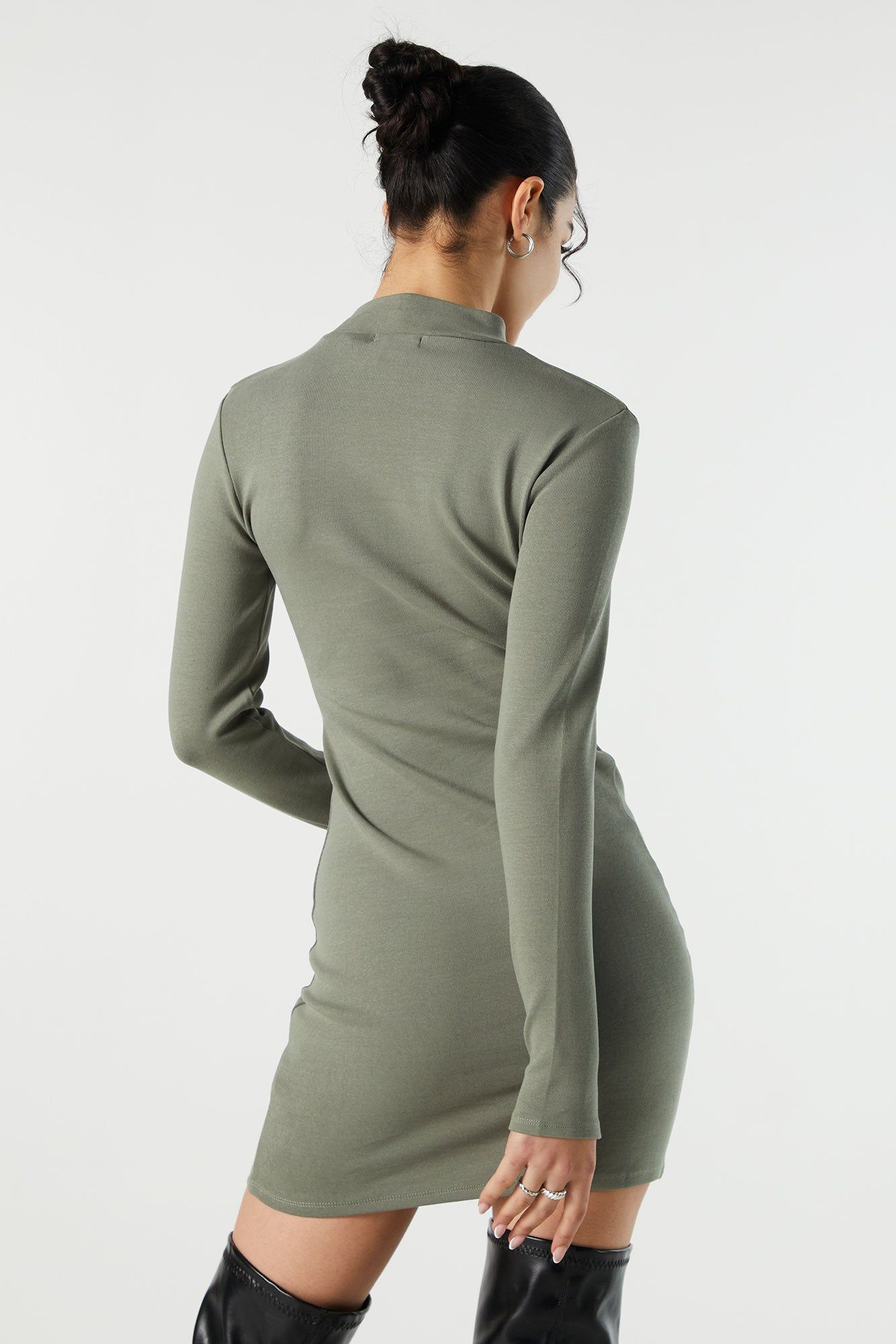 Mock Neck Long Sleeve Mini Dress sold by Urban Planet product image thumbnail 3