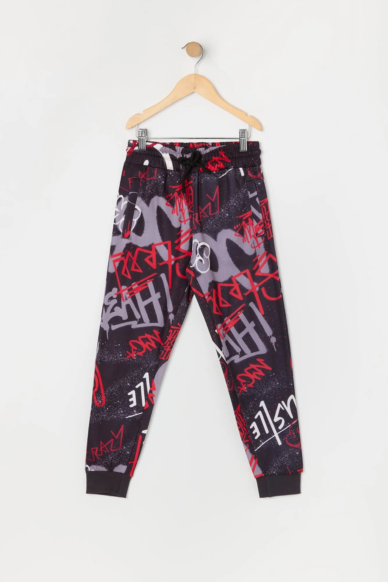 Jogger en molleton à imprimé graffitis pour garçon sold by Urban Planet