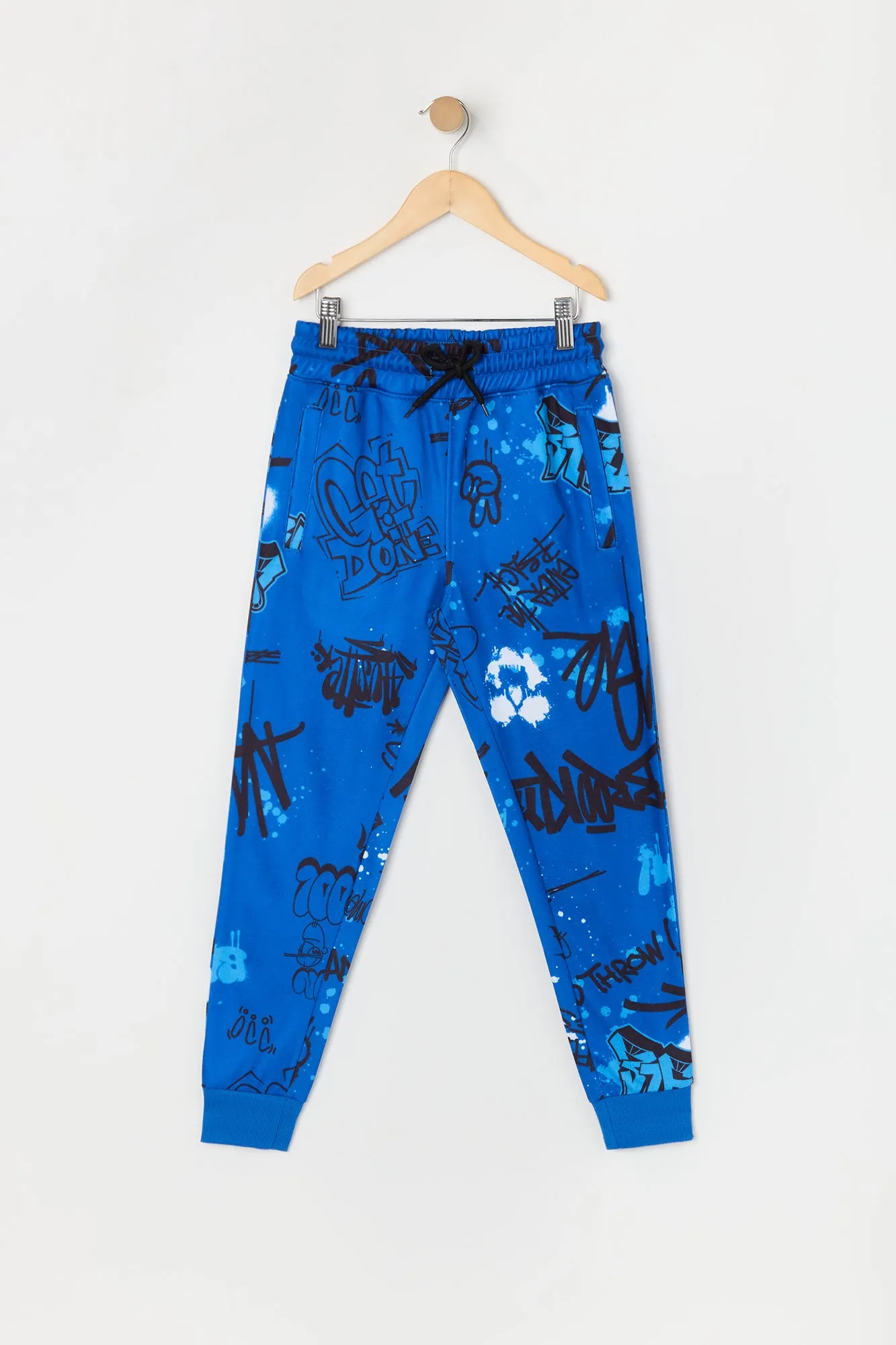 Jogger en molleton à imprimé graffitis pour garçon sold by Urban Planet product image thumbnail 5