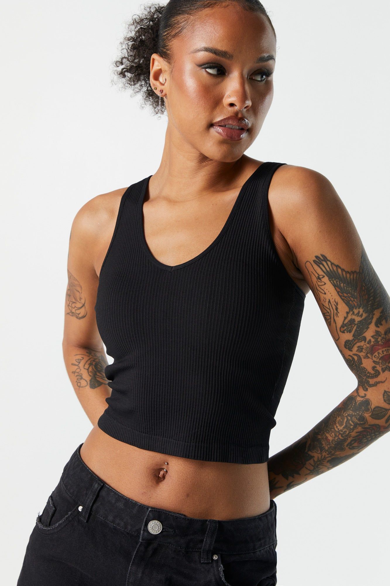 Débardeur côtelé coussiné sans couture sold by Urban Planet product image thumbnail 5