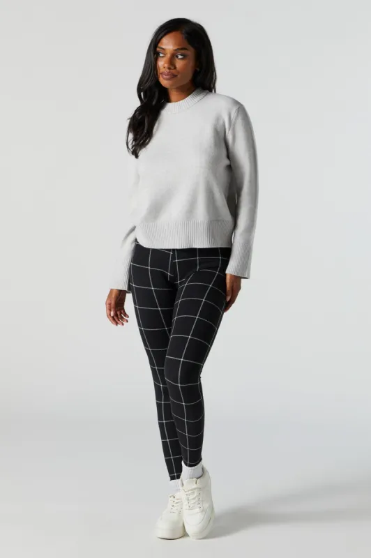 Plaid Print Back Pocket Legging sold by Urban Planet