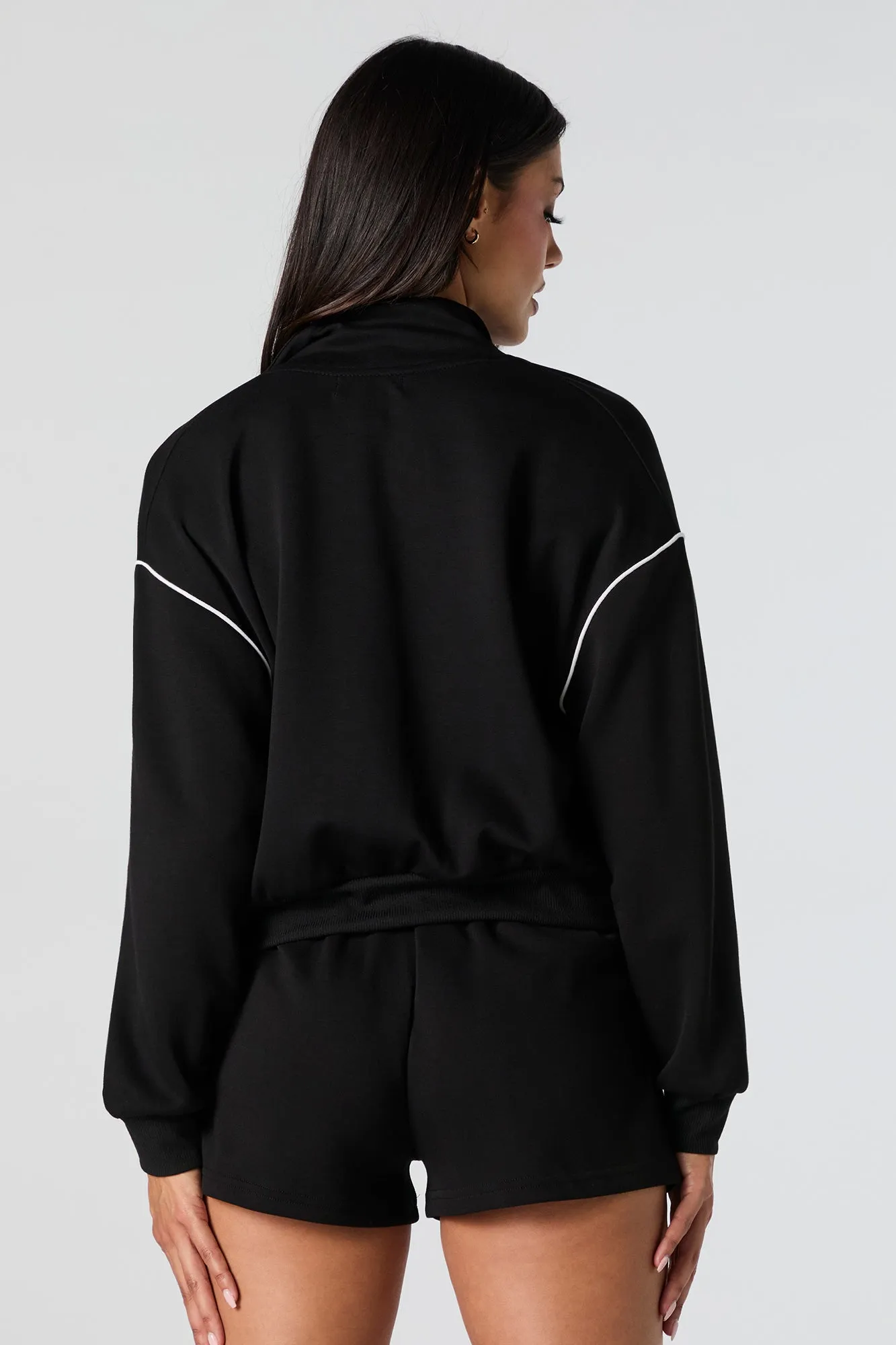 Active Contrast Stitch Zip-Up Jacket sold by Urban Planet product image thumbnail 2