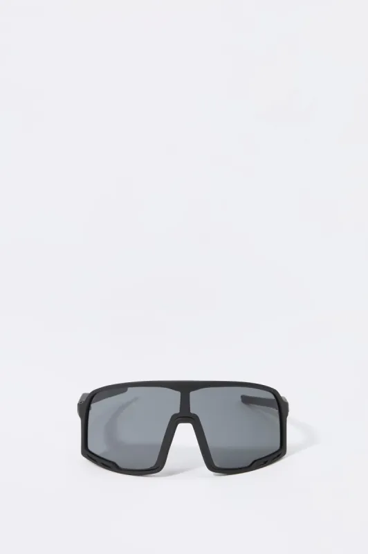 Soft Touch Shield Sunglasses sold by Urban Planet