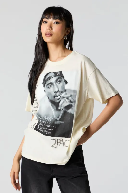 2Pac Graphic Boyfriend T-Shirt sold by Urban Planet