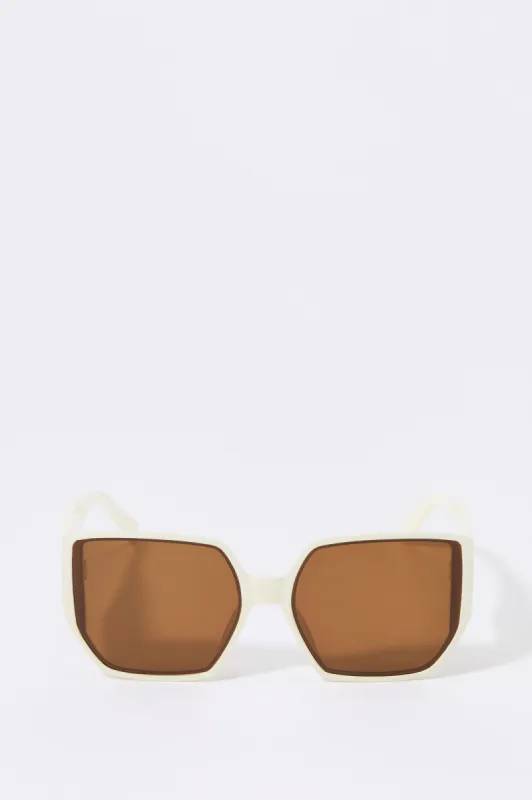 Oversized Geo Sunglasses sold by Urban Planet