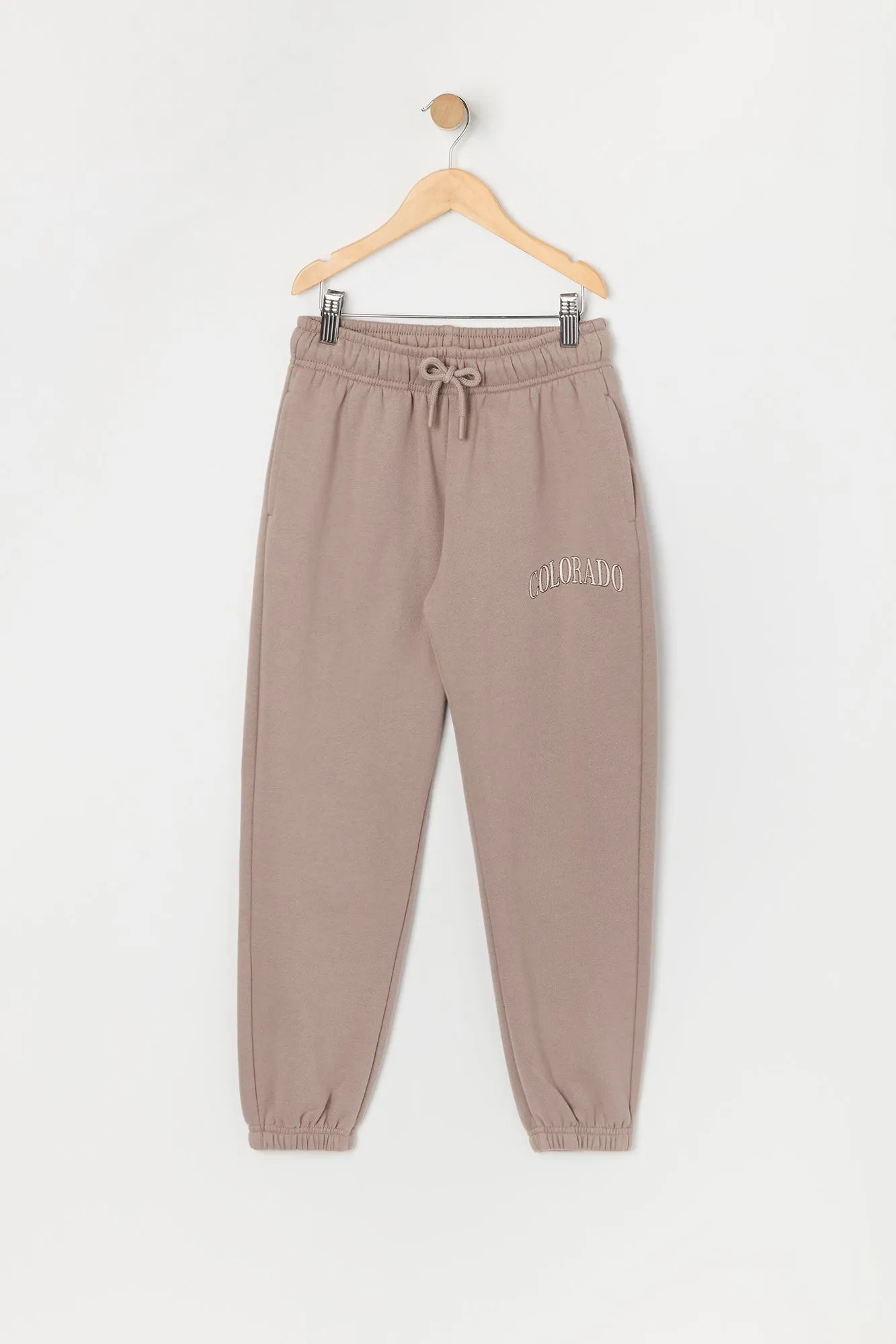 Girls Colorado Embroidered Fleece Jogger sold by Urban Planet