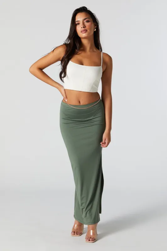 Contour Slit Maxi Skirt sold by Urban Planet