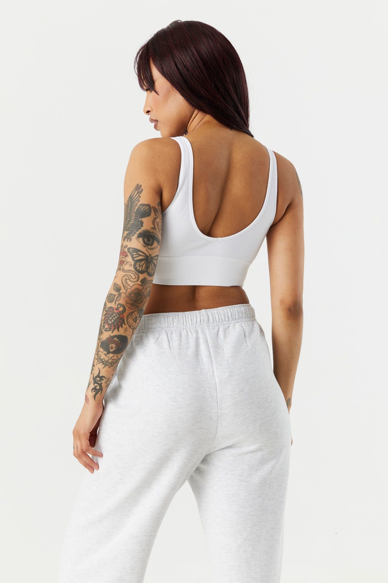 Bralette côtelée sans couture à encolure arrondie sold by Urban Planet product image thumbnail 8