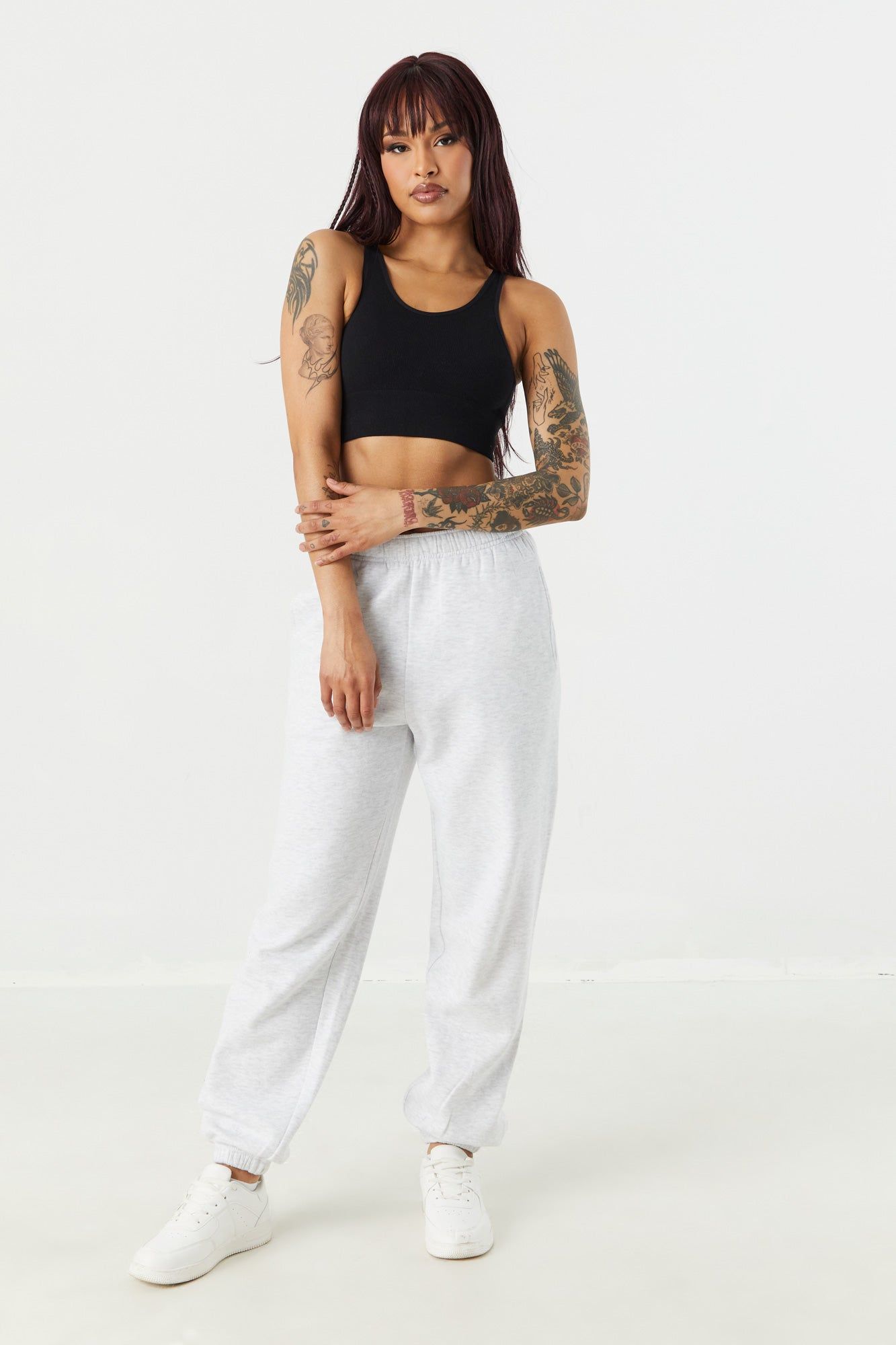 Bralette côtelée sans couture à encolure arrondie sold by Urban Planet product image thumbnail 3