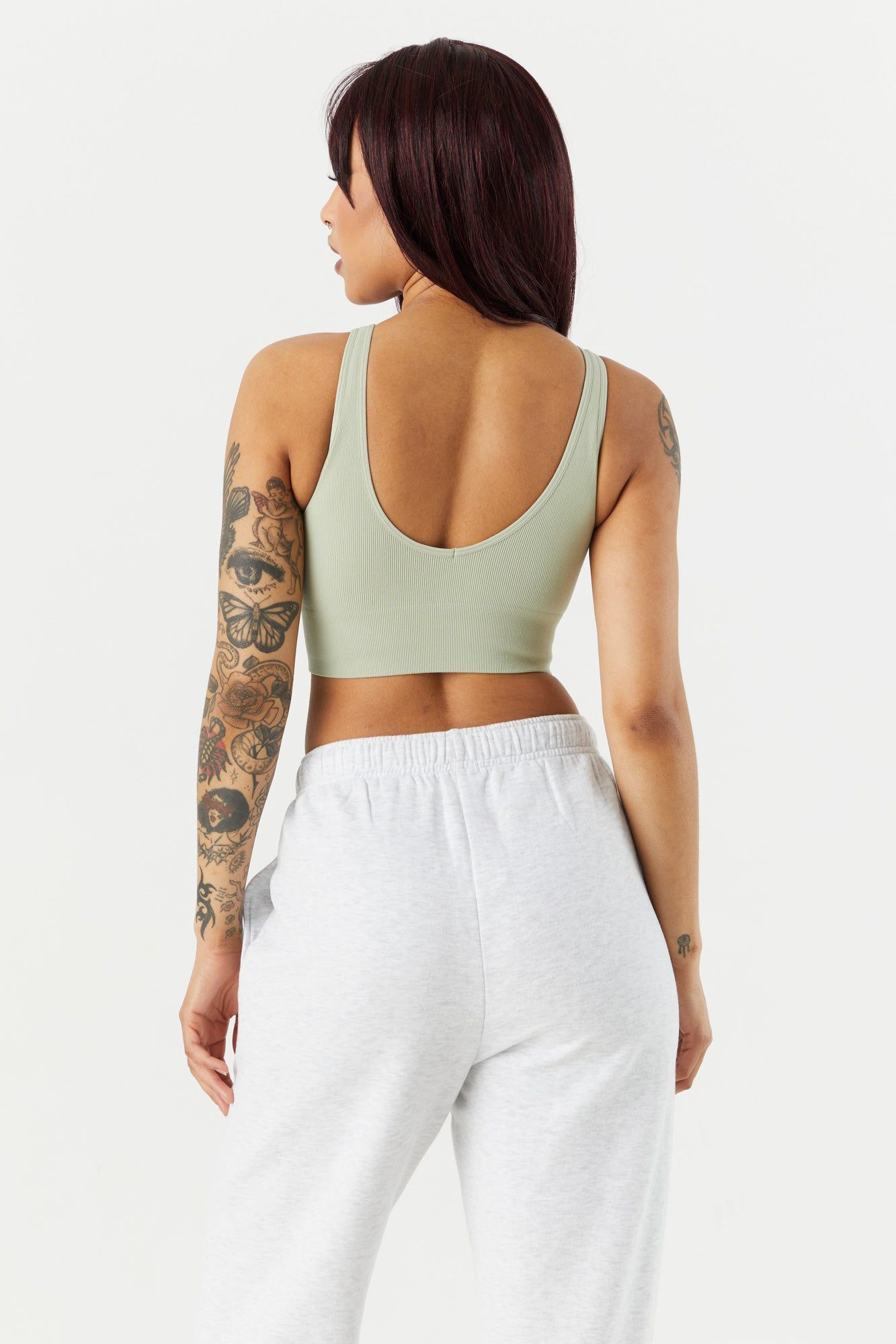 Bralette côtelée sans couture à encolure arrondie sold by Urban Planet product image thumbnail 14