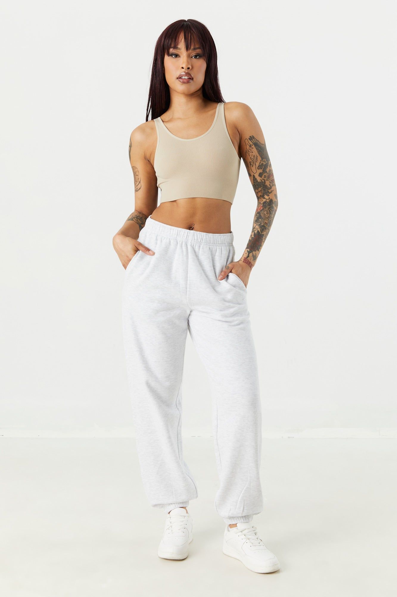 Bralette côtelée sans couture à encolure arrondie sold by Urban Planet product image thumbnail 12