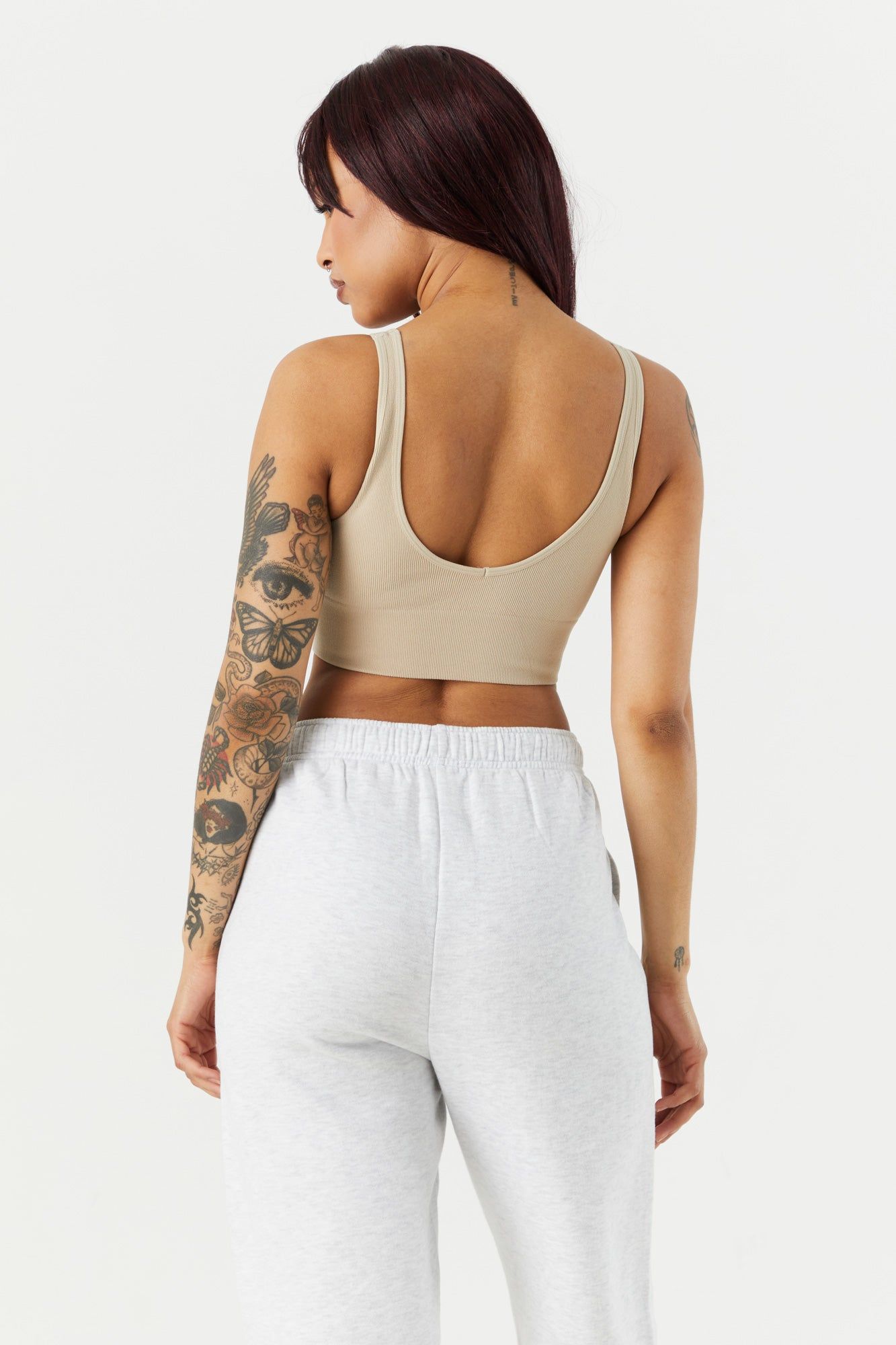 Bralette côtelée sans couture à encolure arrondie sold by Urban Planet product image thumbnail 11