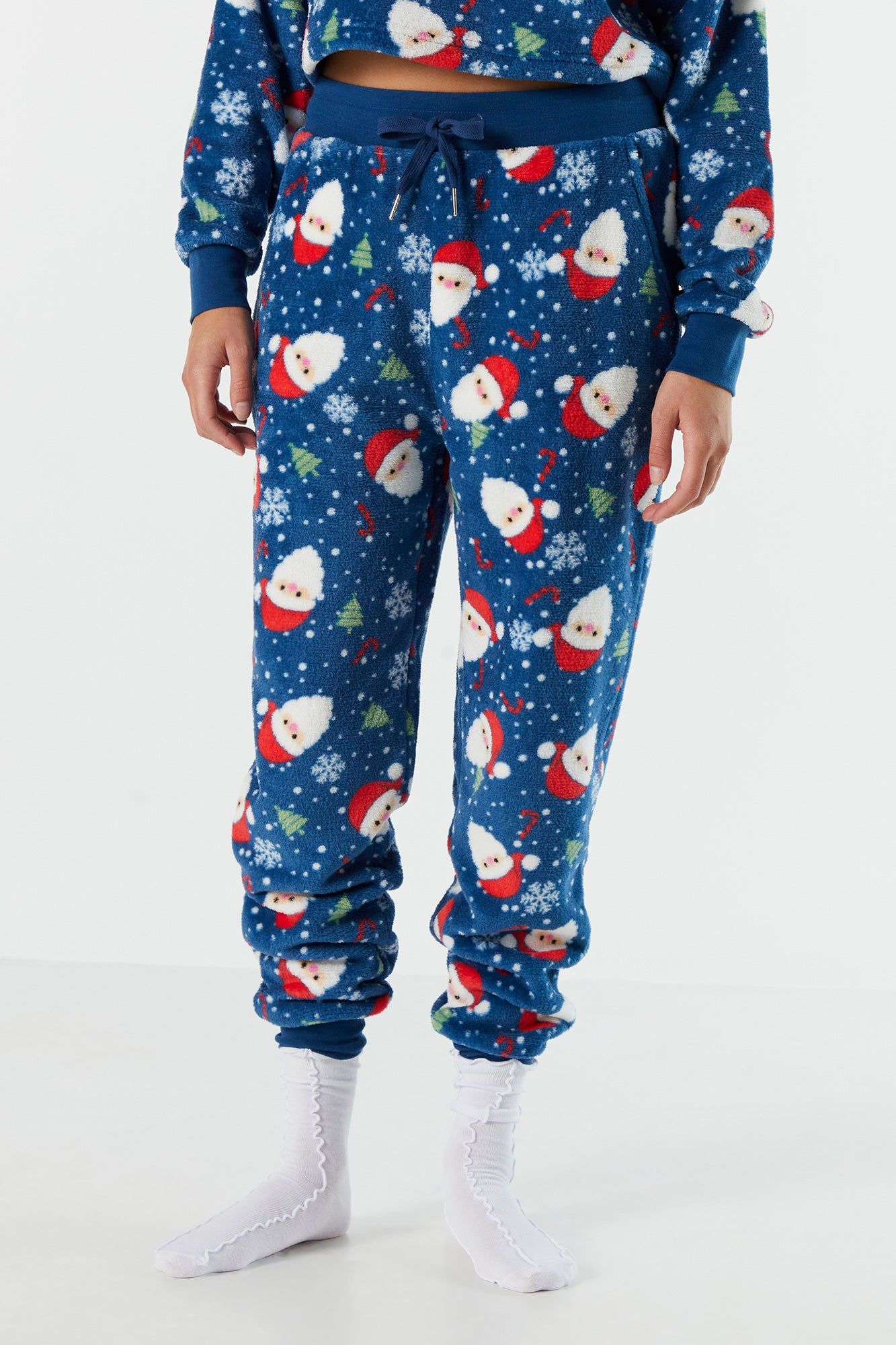 Plush Xmas Santa Pajama Top sold by Urban Planet product image thumbnail 4