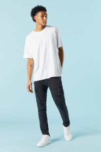 Black Wash Denim Jogger sold by Urban Planet