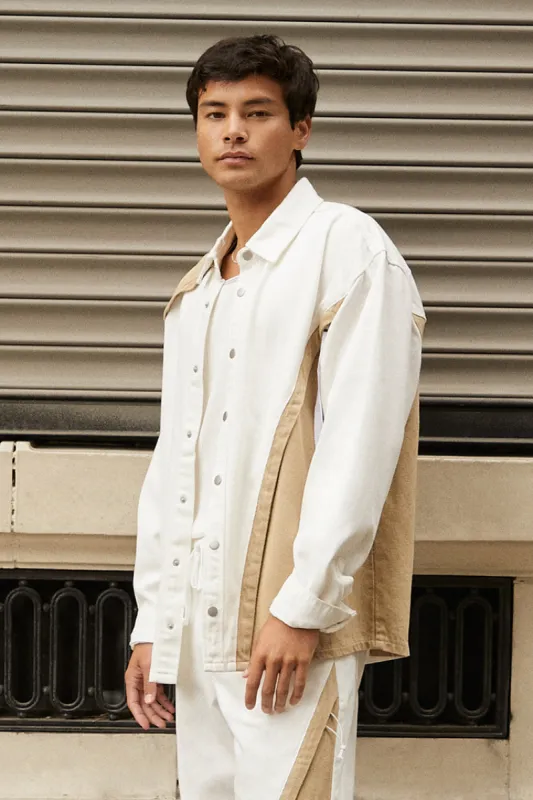 Colourblock Shacket sold by Urban Planet