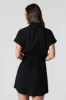 Minirobe boutonnée à manches courtes avec ceinture sold by Urban Planet