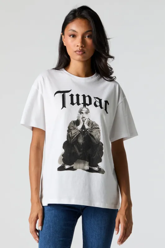 Tupac Graphic Boyfriend T-Shirt sold by Urban Planet