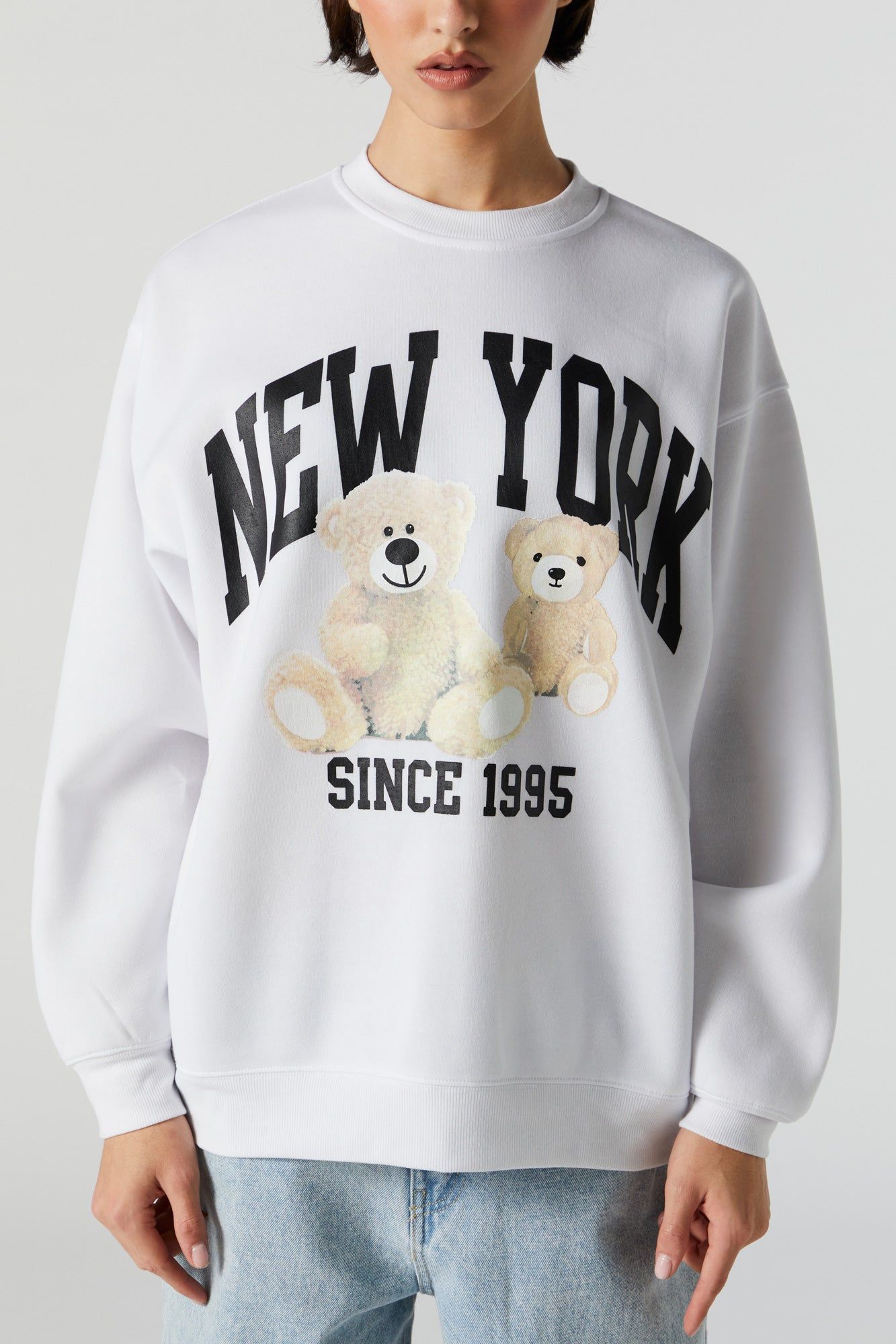 New York Graphic Fleece Sweatshirt sold by Urban Planet product image thumbnail 2