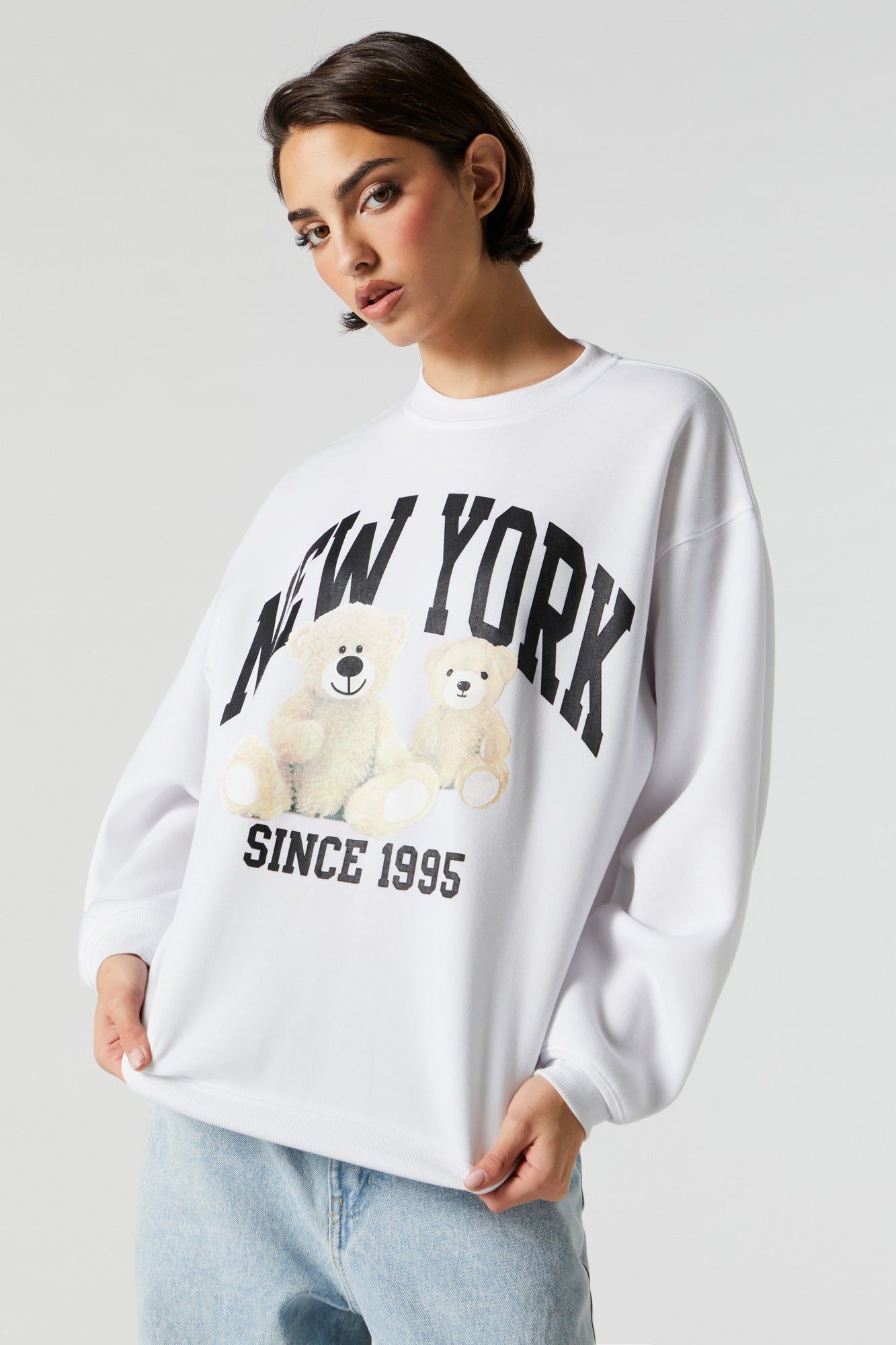 New York Graphic Fleece Sweatshirt sold by Urban Planet