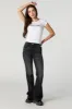 Austin Black Vintage Wash High-Rise Flare Jean sold by Urban Planet