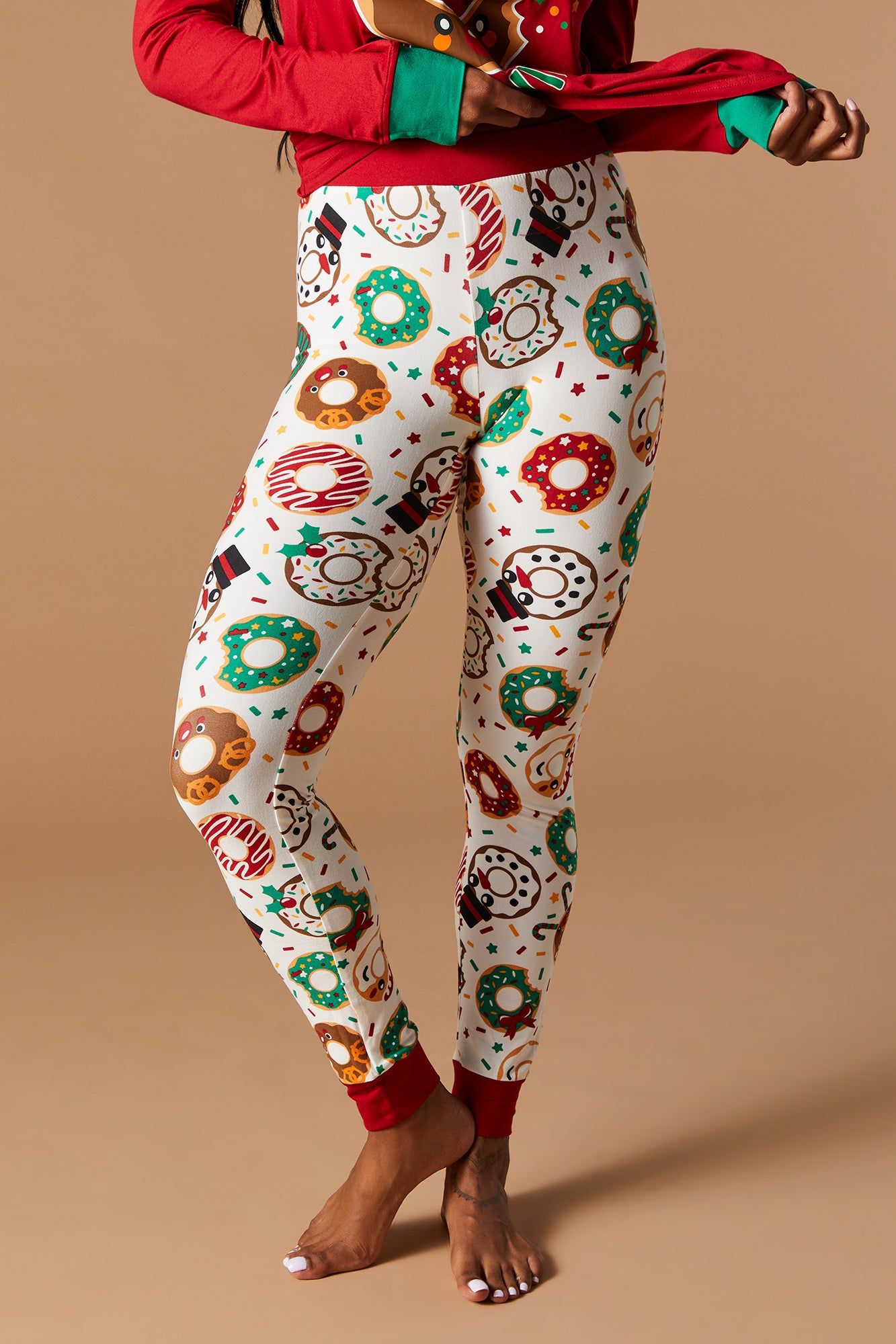 Fammy Jammies Xmas Donut 2 Piece Pajama Set sold by Urban Planet product image thumbnail 4