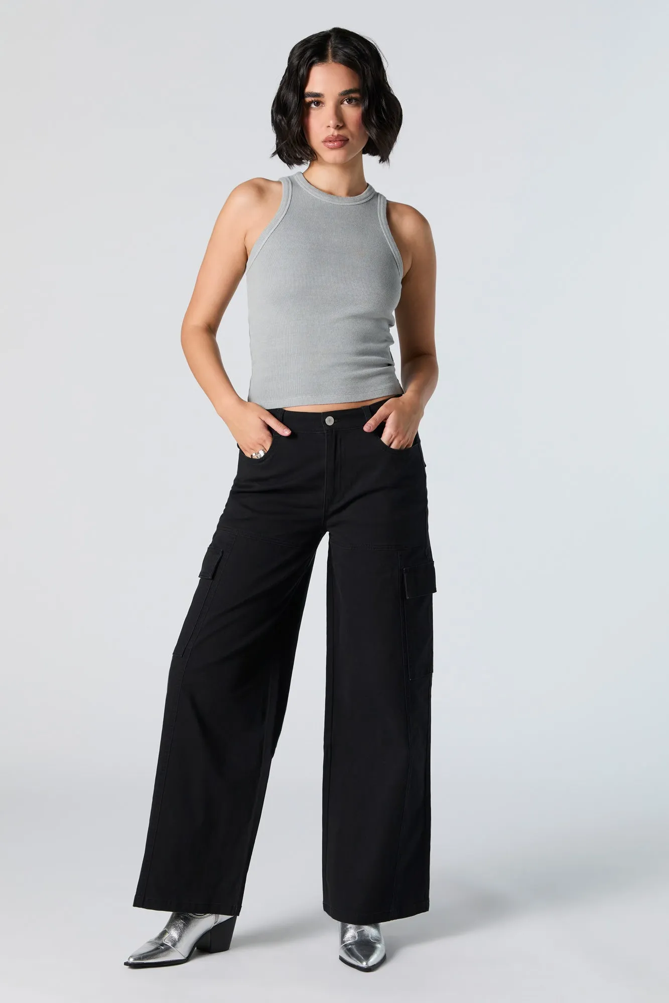 Wide Leg Cargo Pant sold by Urban Planet product image thumbnail 4