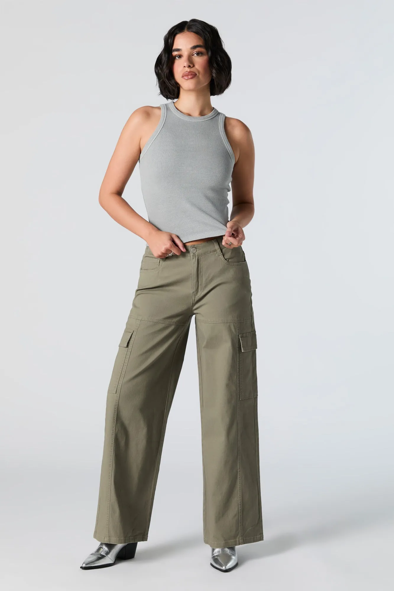 Wide Leg Cargo Pant sold by Urban Planet