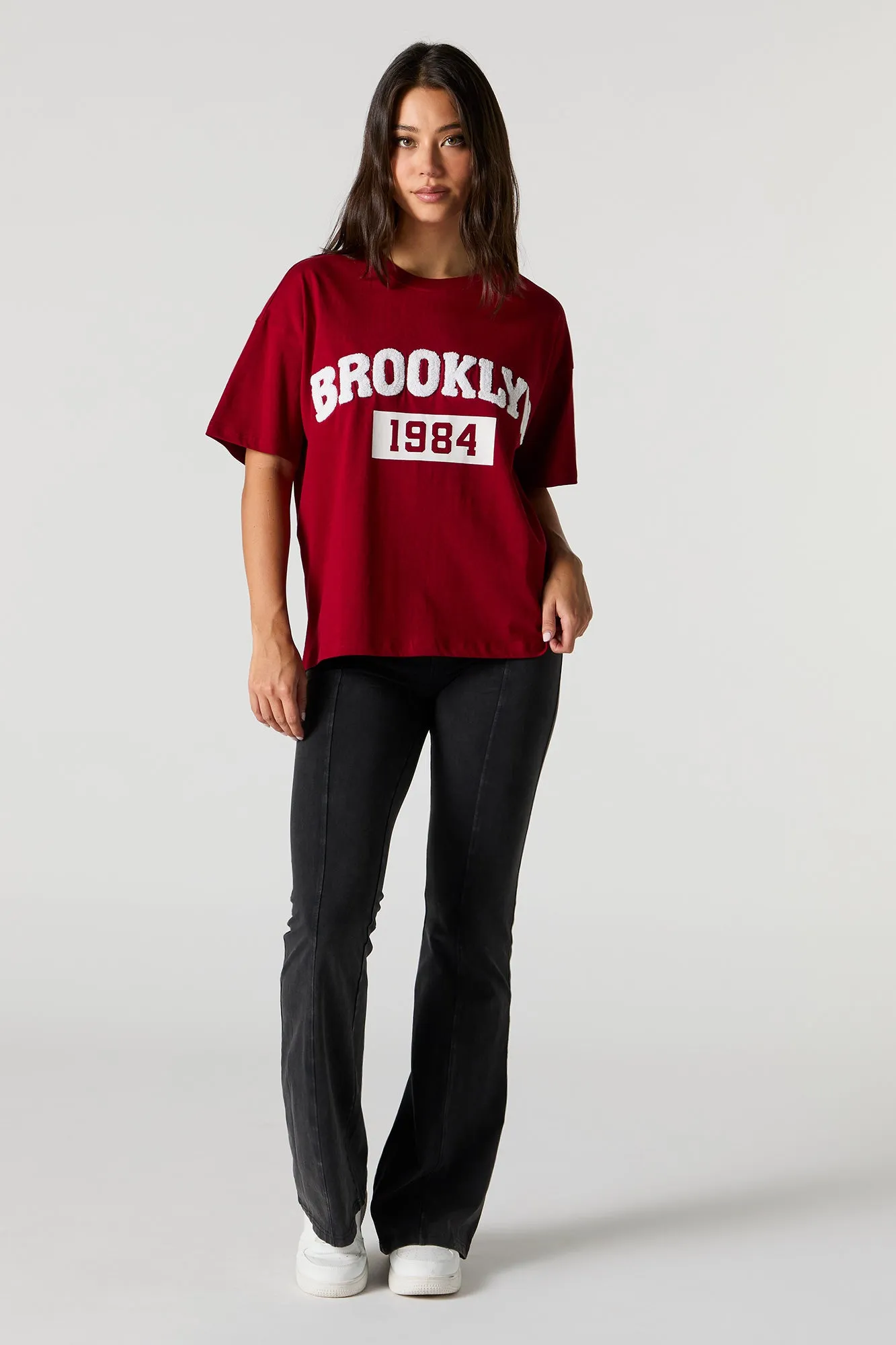 Brooklyn Chenille Embroidered T-Shirt sold by Urban Planet product image thumbnail 2