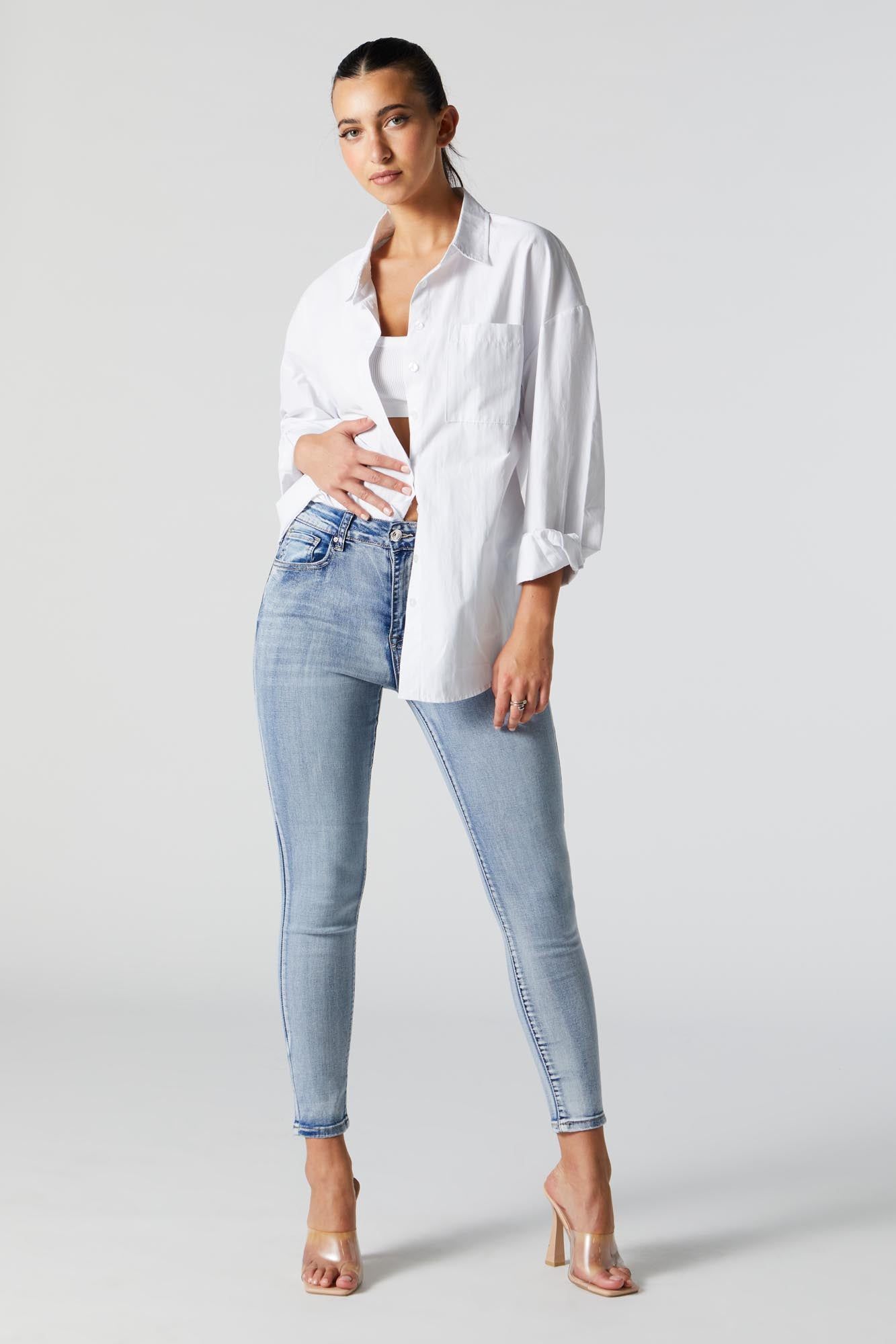 Light Wash Basic Skinny Jean sold by Urban Planet