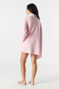 Sherpa Collared Lounge Cardigan sold by Urban Planet