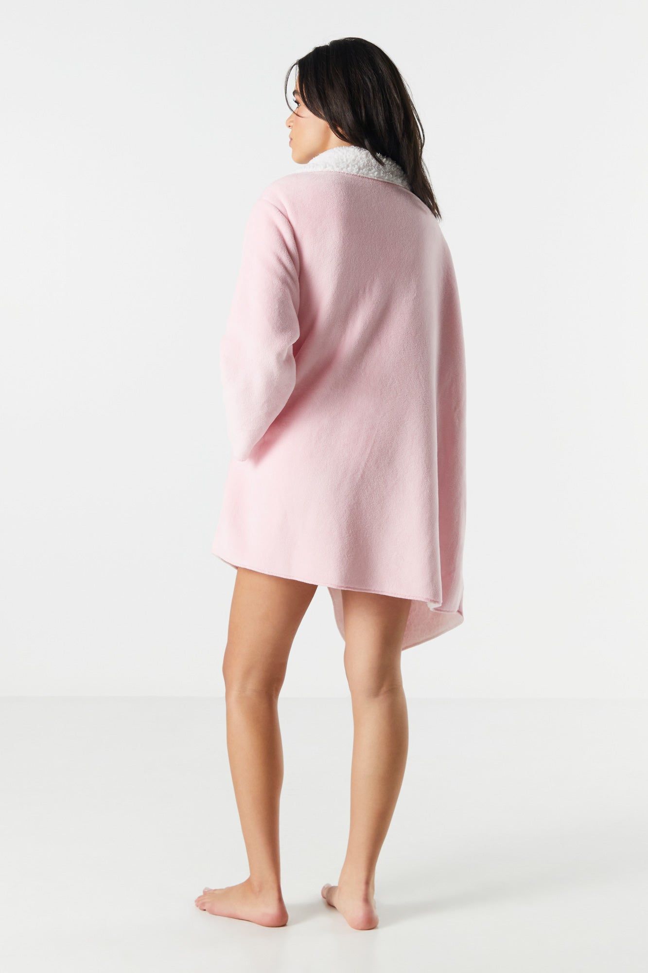 Sherpa Collared Lounge Cardigan sold by Urban Planet product image thumbnail 2