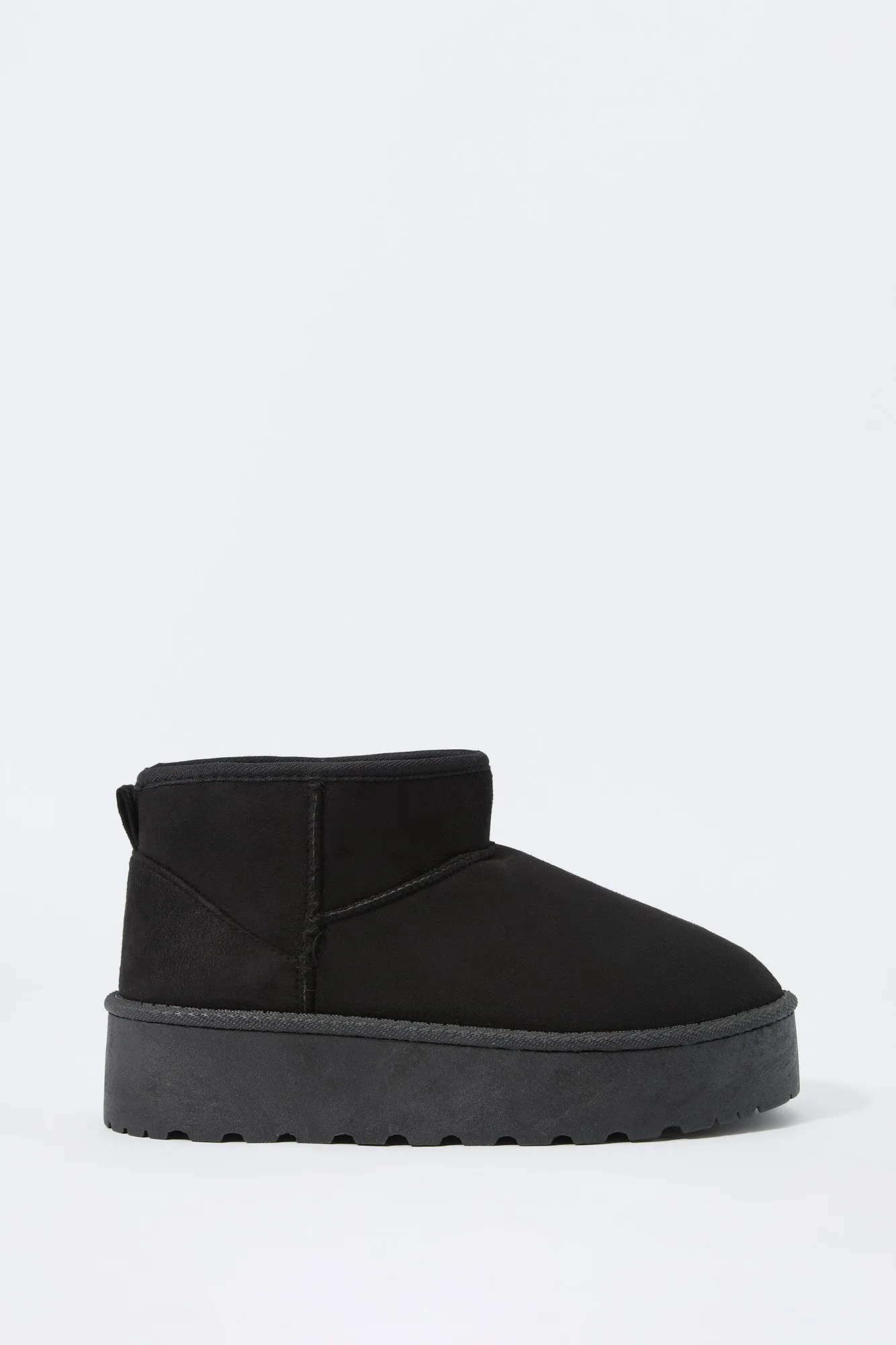 Faux Suede Platform Ankle Boot sold by Urban Planet product image thumbnail 5