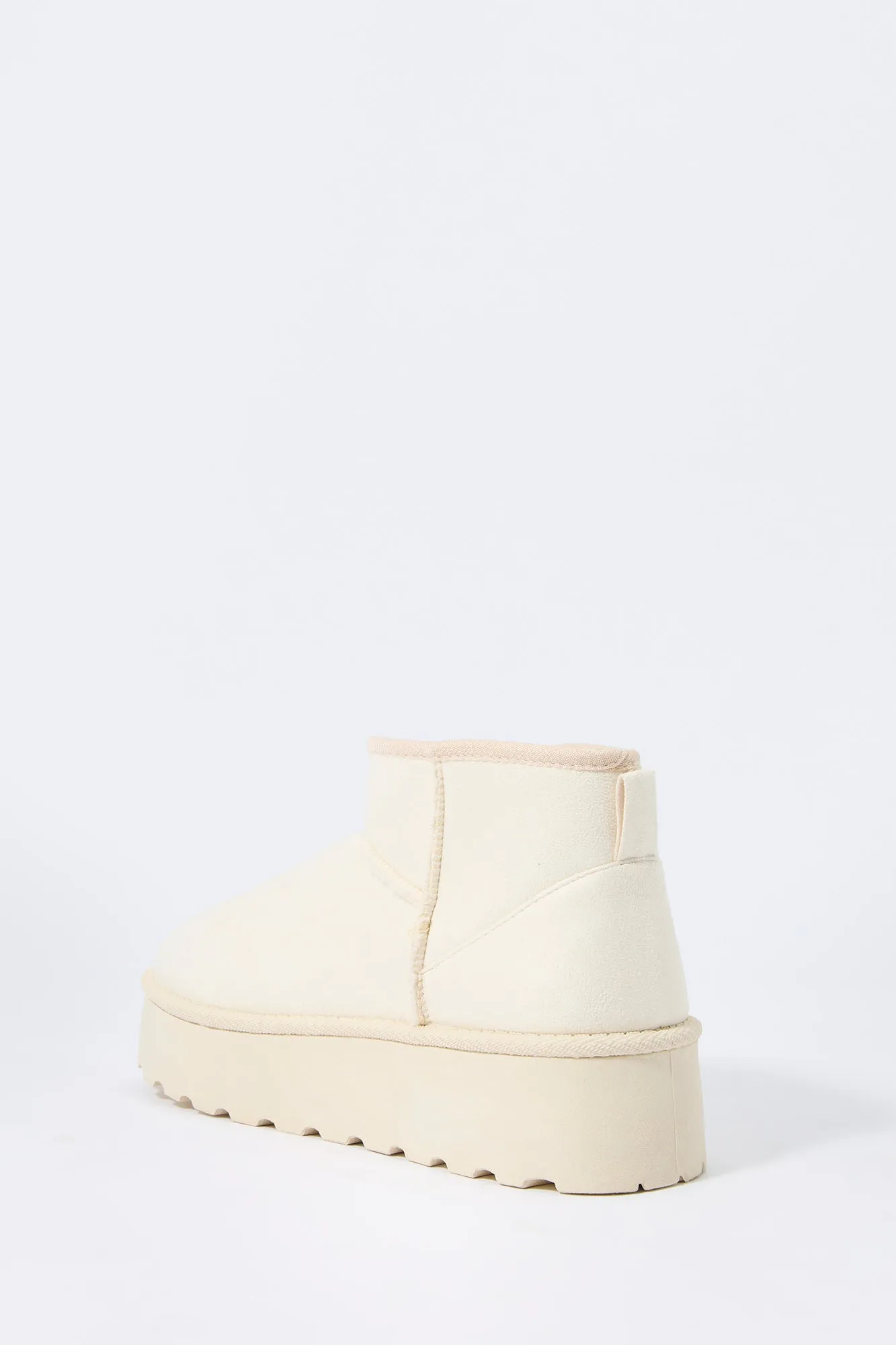 Faux Suede Platform Ankle Boot sold by Urban Planet product image thumbnail 4