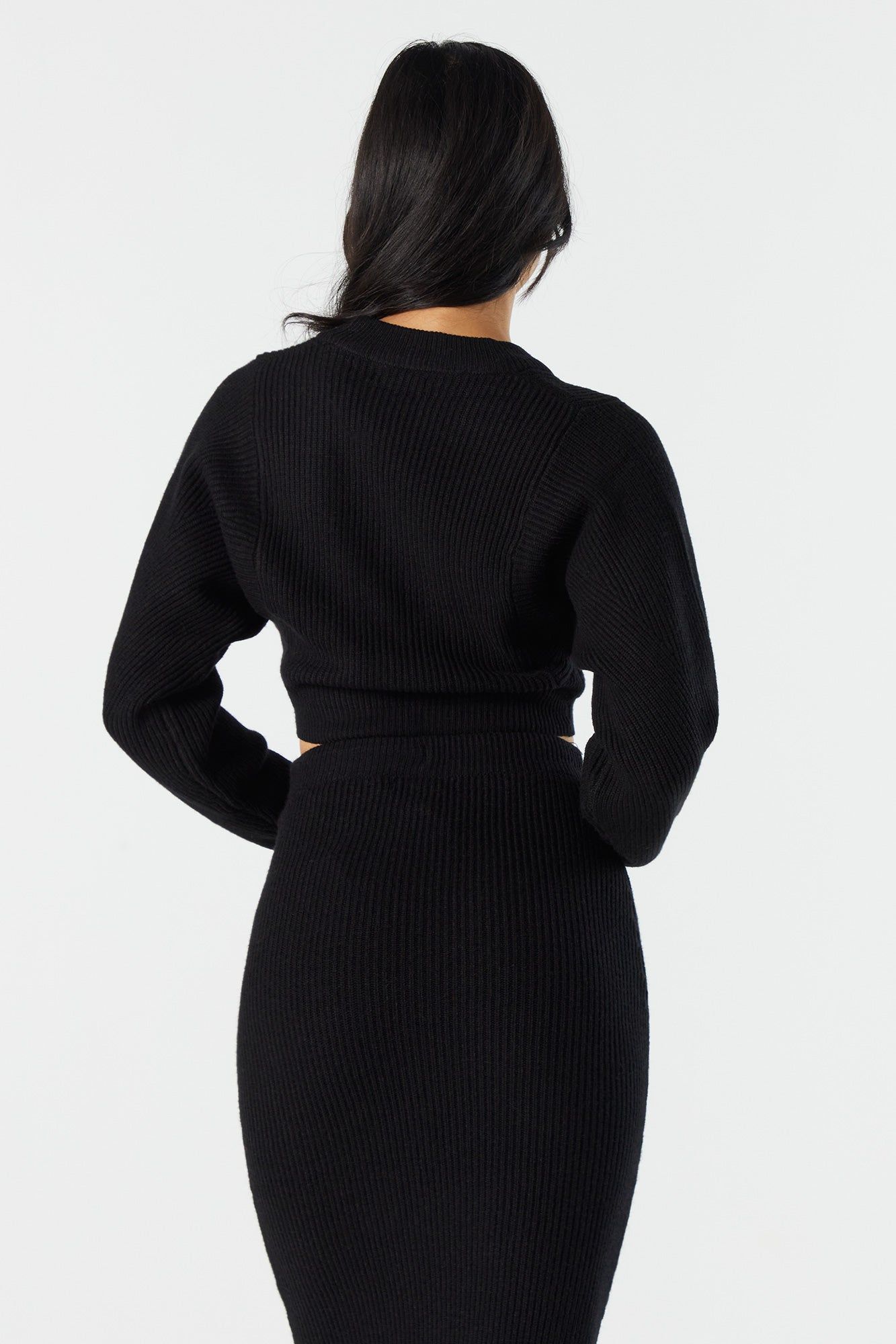 Cardigan en tricot côtelé boutonné sold by Urban Planet product image thumbnail 2
