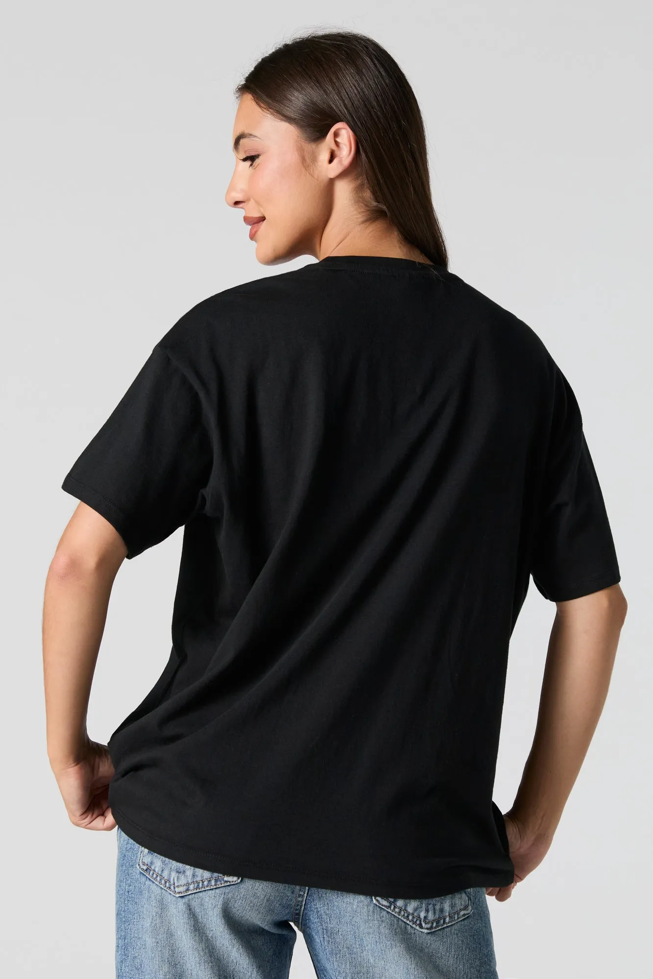 Kuromi Halloween Graphic Boyfriend T-Shirt sold by Urban Planet product image thumbnail 2