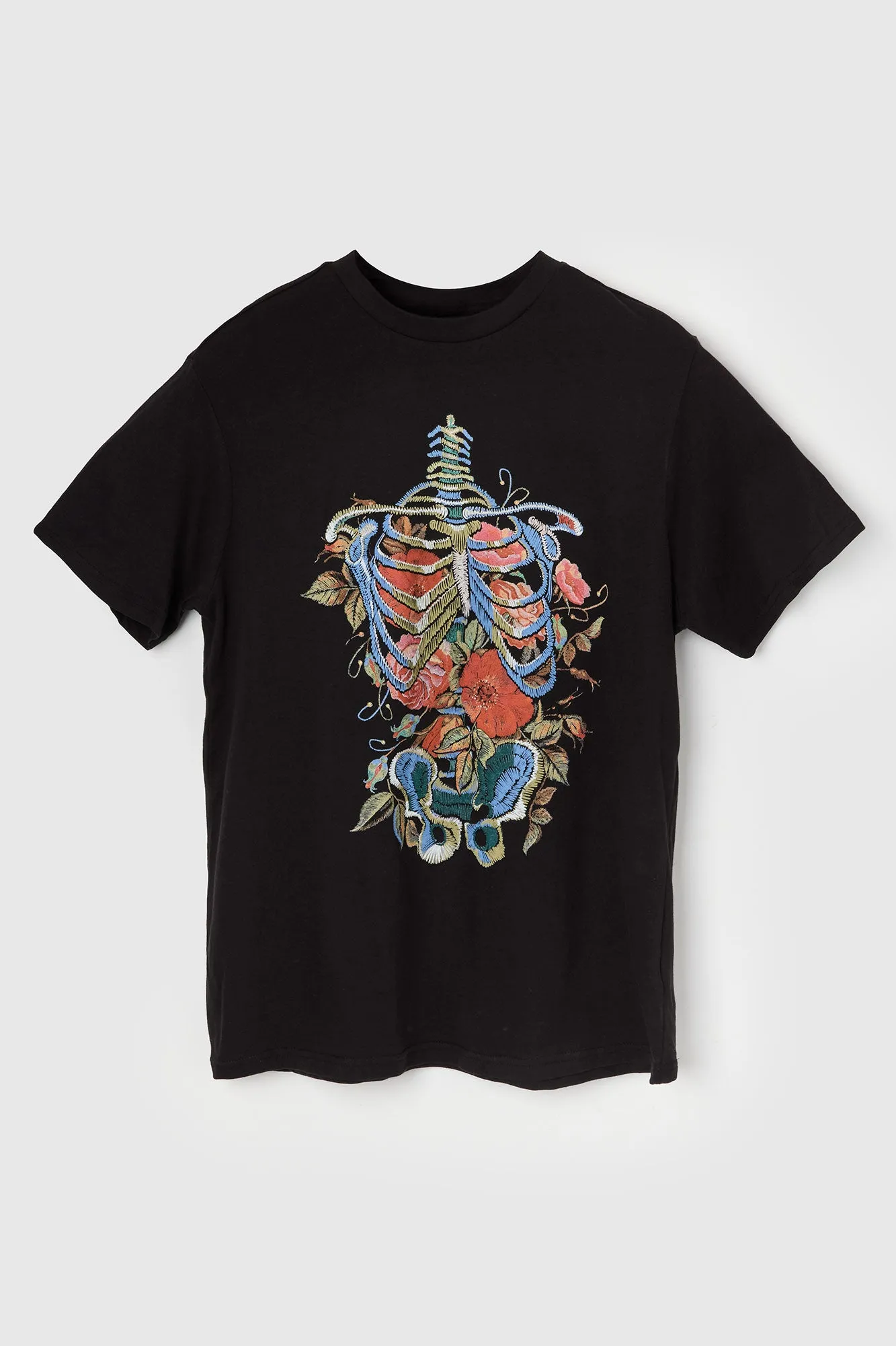 Floral Skeleton Graphic T-Shirt sold by Urban Planet product image thumbnail 4