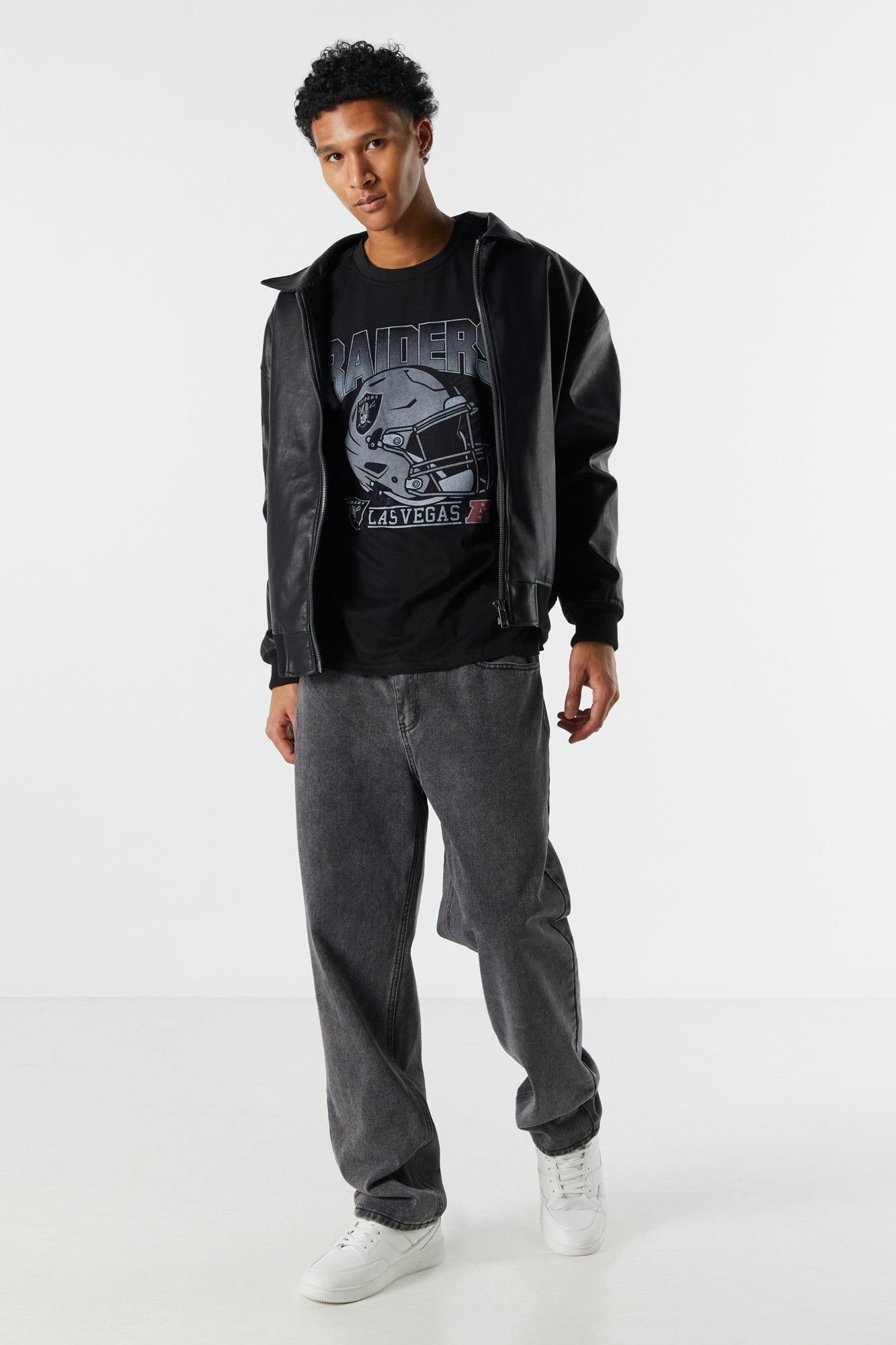 T-shirt à imprimé Raiders sold by Urban Planet product image thumbnail 3