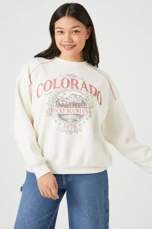 Colorado Graphic Fleece Sweatshirt sold by Urban Planet