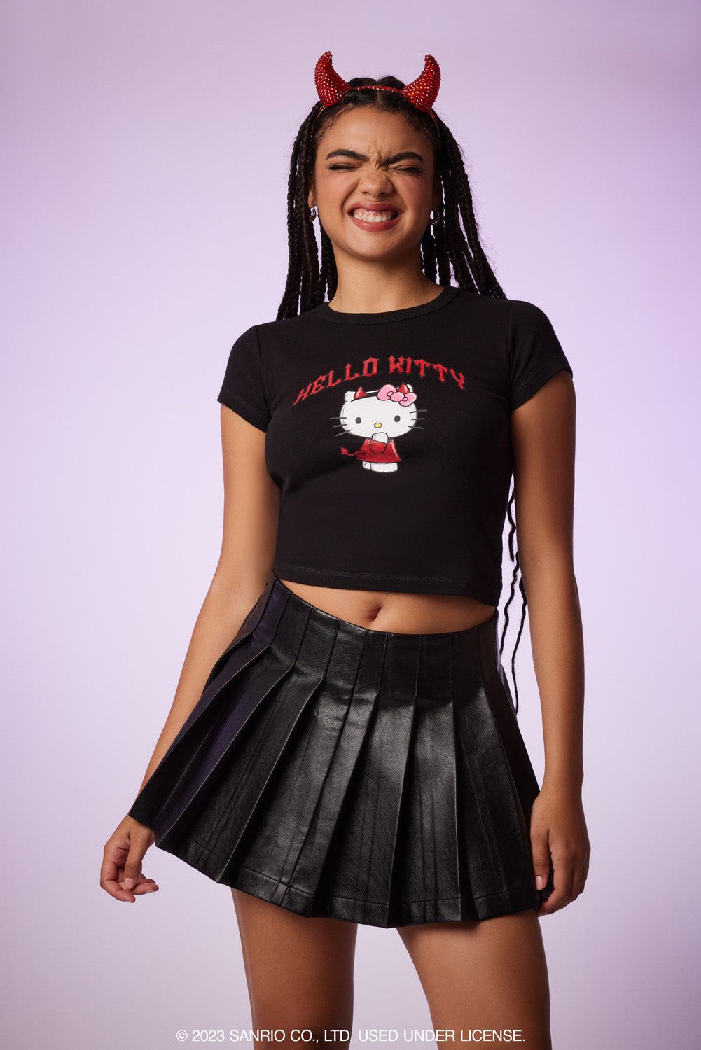 T-shirt à imprimé Devil Hello Kitty sold by Urban Planet