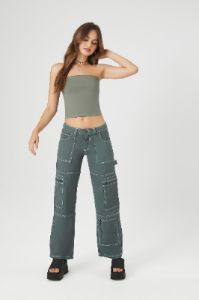 Wide Leg Utility Cargo Pant sold by Urban Planet