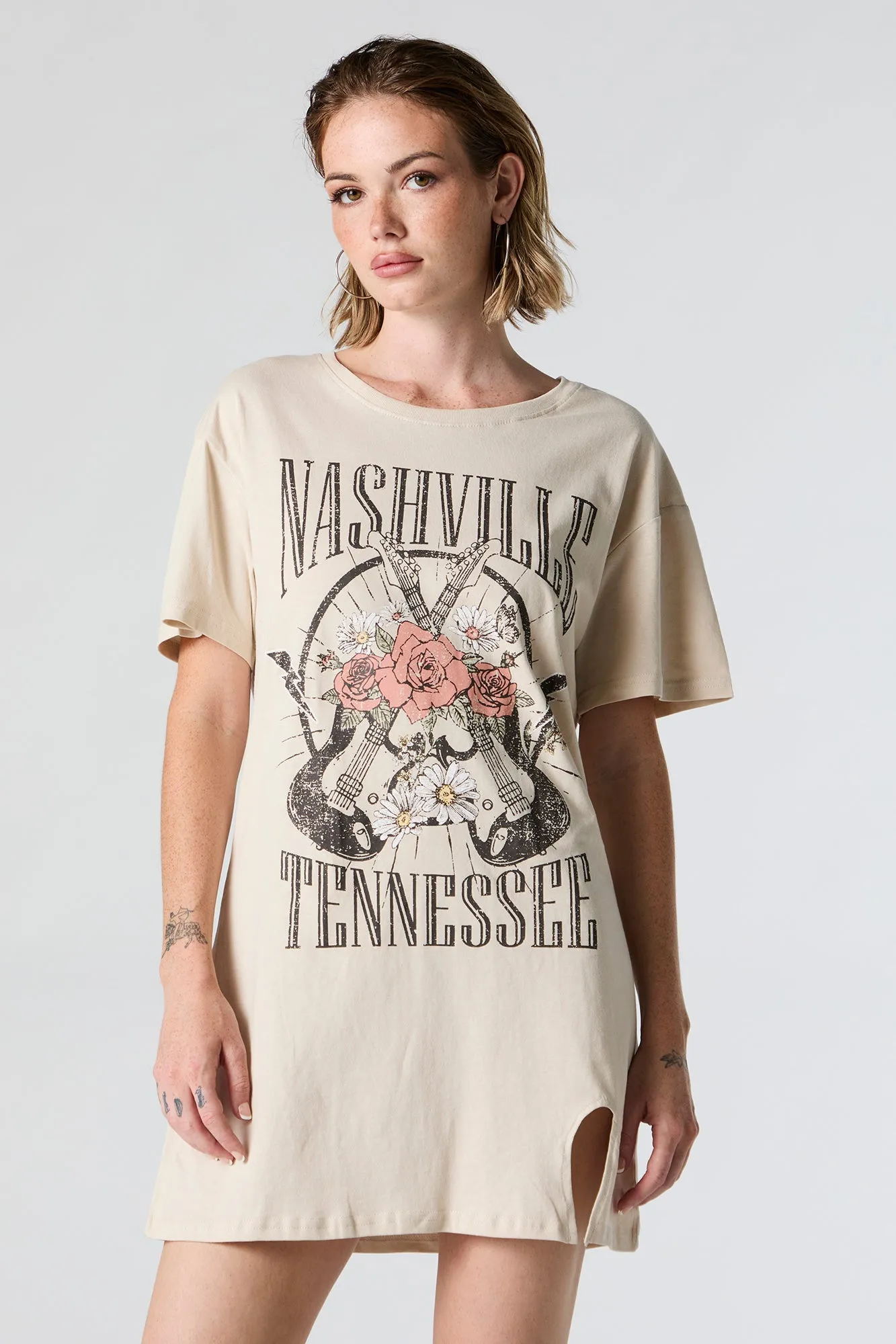 Nashville Tennessee Graphic T-Shirt Dress sold by Urban Planet