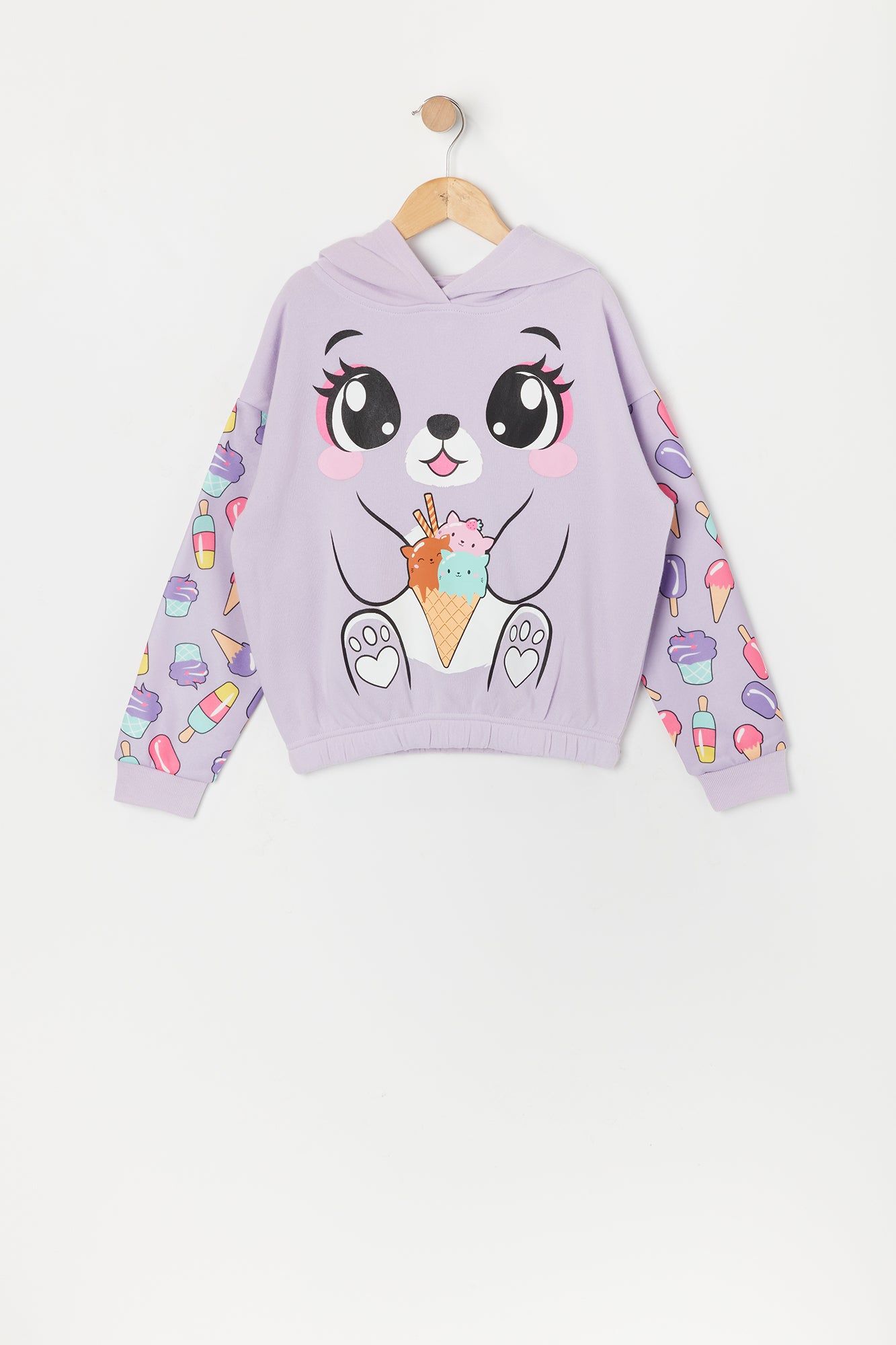 Girls Ice Cream Bunny Character Hoodie sold by Urban Planet product image thumbnail 2