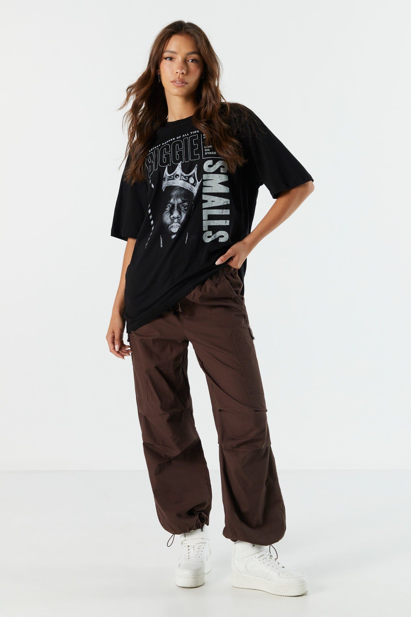 Biggie Smalls Graphic Boyfriend T-Shirt sold by Urban Planet product image thumbnail 4