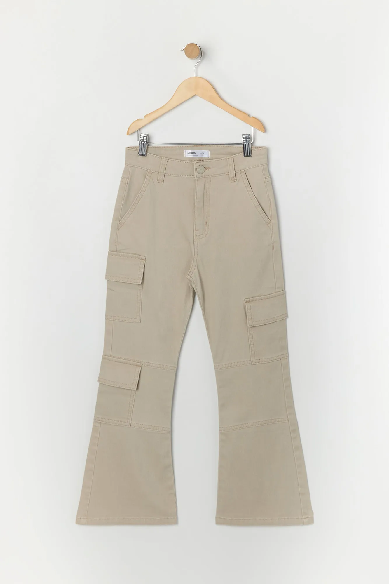 Pantalon cargo à jambe évasée pour fille sold by Urban Planet product image thumbnail 3