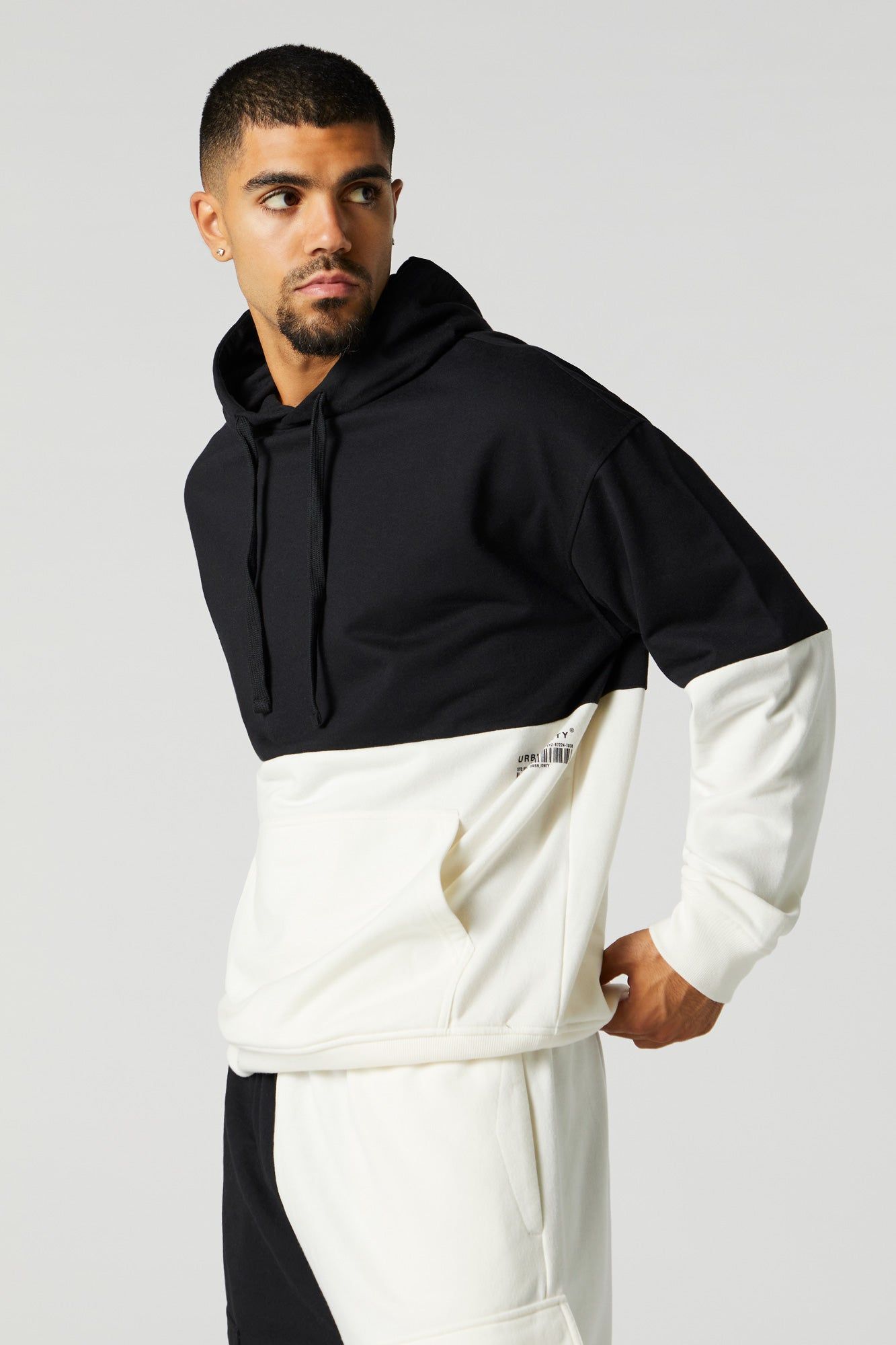 Fleece Colourblock Hoodie sold by Urban Planet product image thumbnail 5