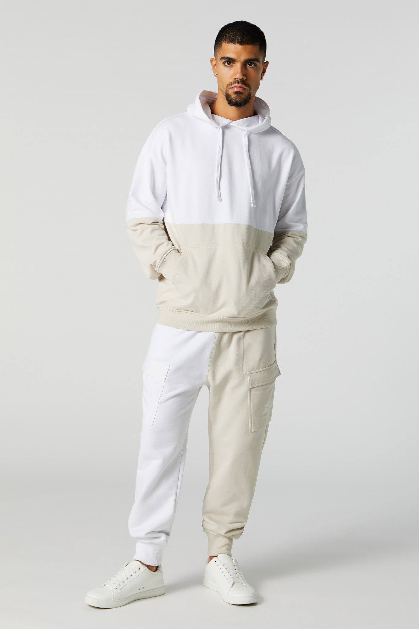 Fleece Colourblock Hoodie sold by Urban Planet product image thumbnail 3